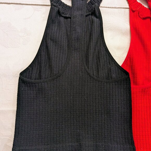 Lot of 3 Free People Intimately Take Me Back Brami Tops M/L Red White Black - Picture 13 of 13